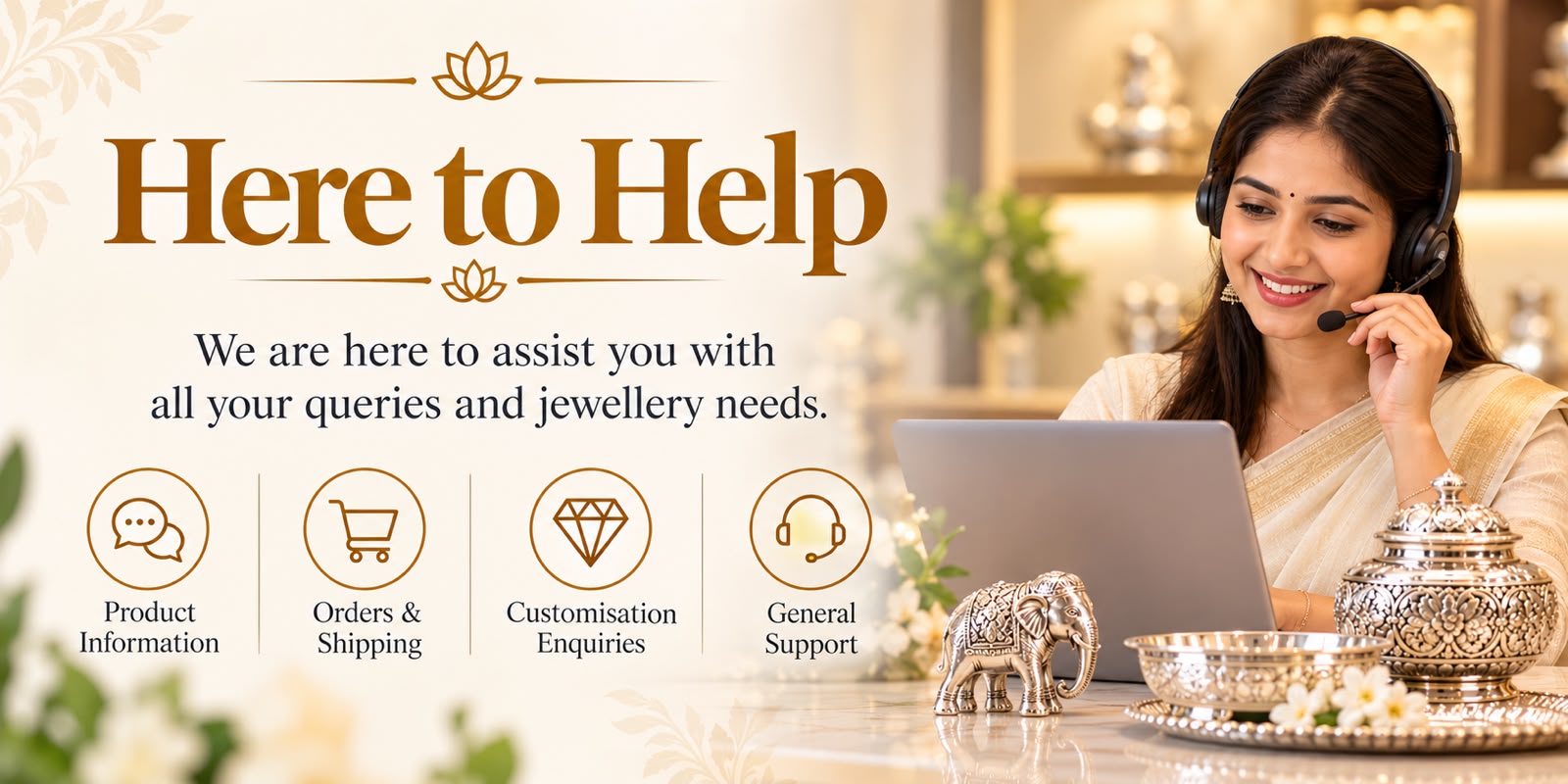 Silver and gold detailed jewellery